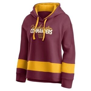 NFL Burgundy and Gold Commanders Redskins Women's Hoodie